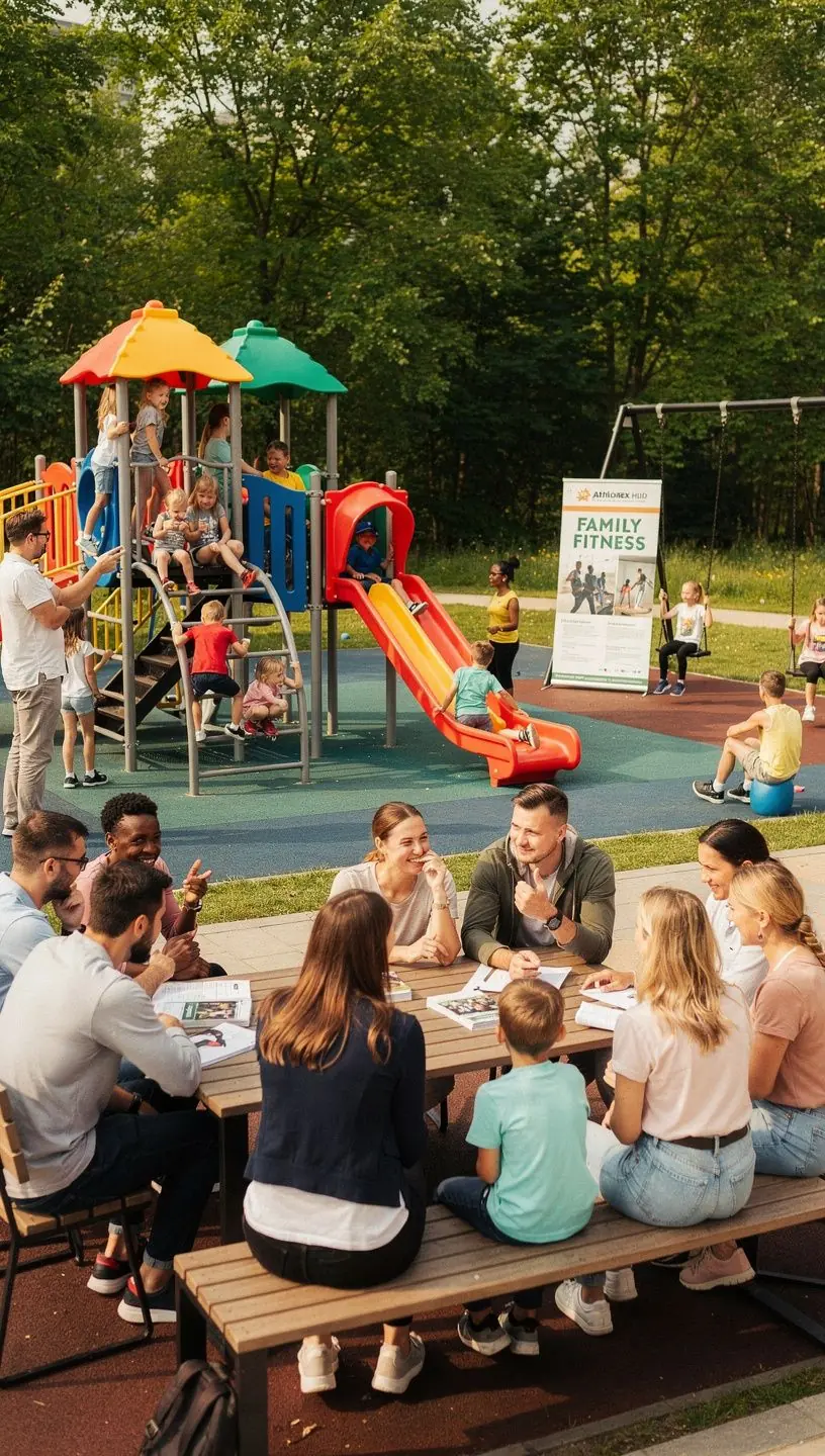 Sporta kompleksa iekšskats ar modernām treniņu ierīcēm.